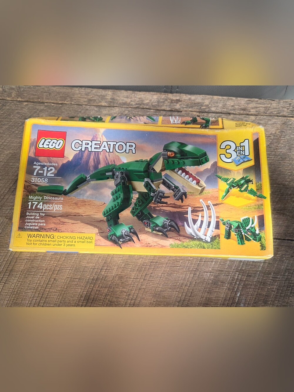 LEGO Creator Mighty Dinosaurs 3-in-1 (31058) -  New Sealed ~ Bin 1E